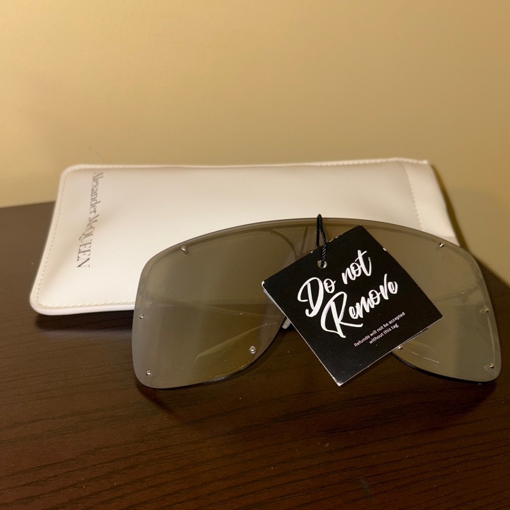 Alexander McQueen Gray Sunglasses